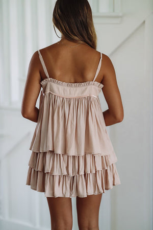 HAZEL & OLIVE Meet Me on the Terrace Top and Skirt Set - Blush Pink