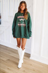 HAZEL & OLIVE Merrier With a Martini Sweatshirt - Green