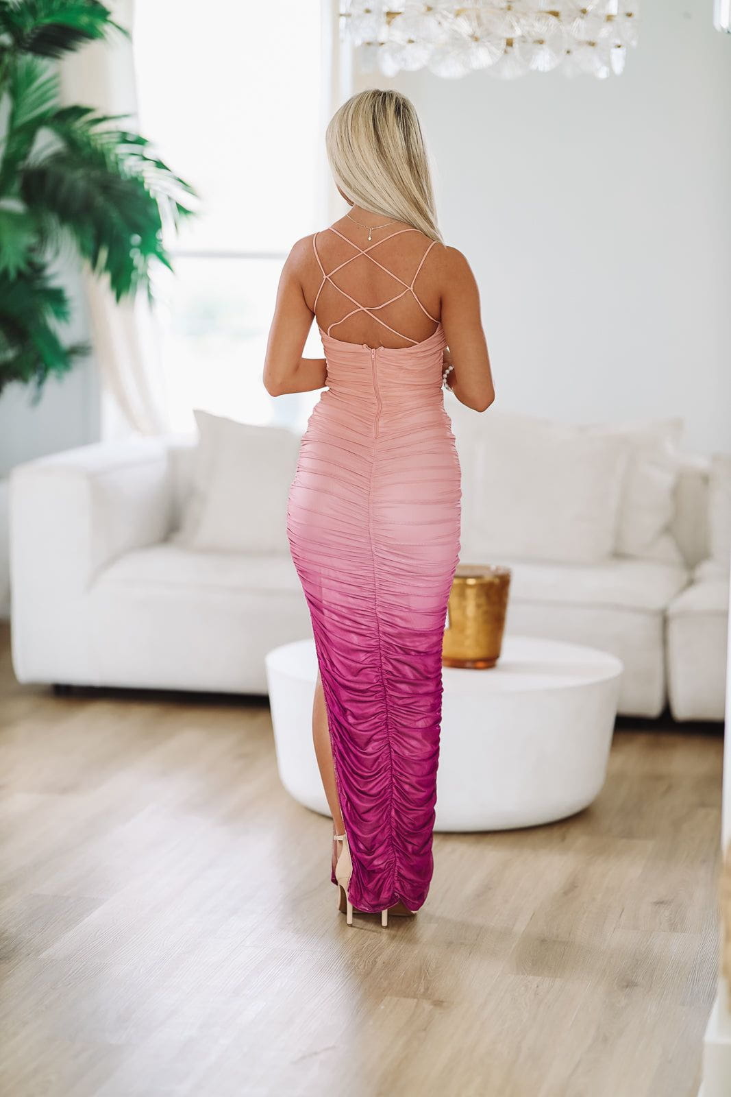 Mauve Pink Maxi Dress