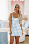 HAZEL & OLIVE New Wave Athletic Tennis Mini Dress - Blue