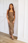 HAZEL & OLIVE No Place Like This Maxi Dress - Leopard