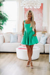 HAZEL & OLIVE Not Your Girl Mini Dress - Kelly Green