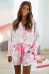 HAZEL & OLIVE Nutcracker Pajama Set - Pink