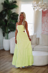 HAZEL & OLIVE One Lucky Girl Maxi Dress - Lime