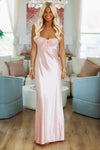 HAZEL & OLIVE Pink Lace Maxi Dress - Pink