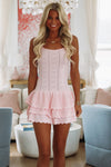 HAZEL & OLIVE Ruffled Bows Mini Dress - Pink