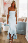 HAZEL & OLIVE Sashay and Shine Maxi Dress - Blue