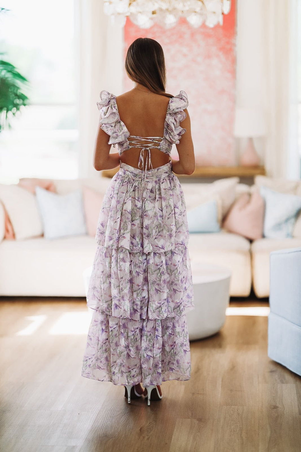 HAZEL & OLIVE She's a Keeper Maxi Gown - Purple