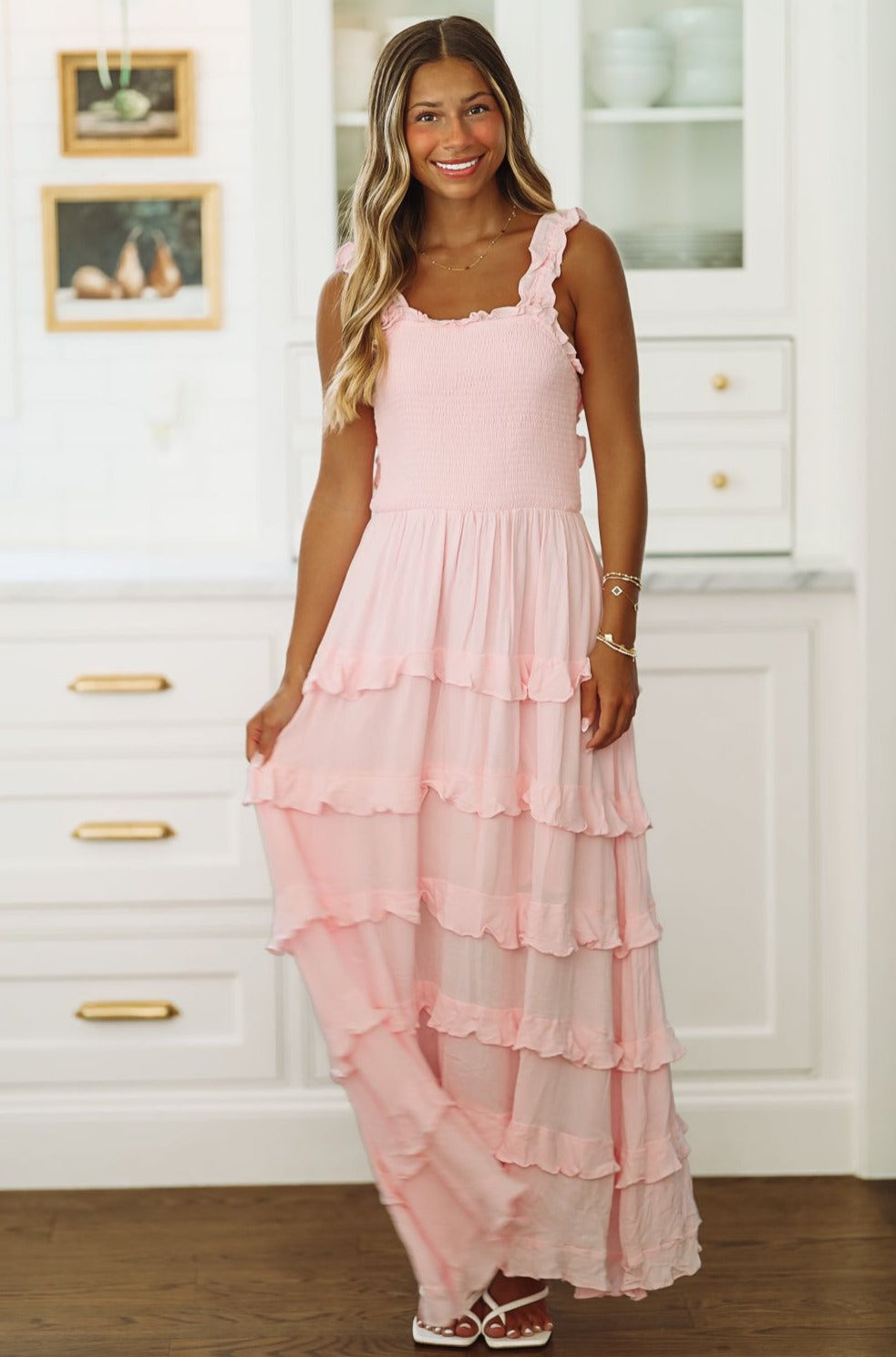 HAZEL & OLIVE Slice of Heaven Maxi Dress - Pink