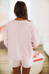 HAZEL & OLIVE Slumber Party Pajama Top - Pink