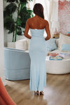 HAZEL & OLIVE Summer Of Me Crop Top and Maxi Skirt Two Piece Set - Light Blue