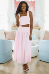 HAZEL & OLIVE Summer Solstice Tank and Midi Skirt Set - Pink