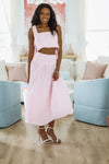 HAZEL & OLIVE Summer Solstice Tank and Midi Skirt Set - Pink