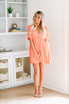 HAZEL & OLIVE Sweetest Thing Mini Dress - Orange Red