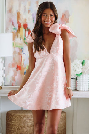 HAZEL & OLIVE Take the Date Mini Dress - Pink