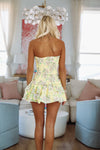 HAZEL & OLIVE Texas Coastline Mini Dress - Yellow, Pink and Green