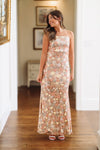 HAZEL & OLIVE Think I'm in Love Maxi Dress - Rose Gold