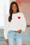 HAZEL & OLIVE True Love Sweatshirt - Cream