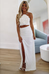 HAZEL & OLIVE Venus in Love Maxi Dress - White