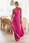 HAZEL & OLIVE What Dreams Are Made of Maxi Dress - Magenta Pink