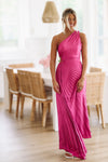 HAZEL & OLIVE What Dreams Are Made of Maxi Dress - Magenta Pink