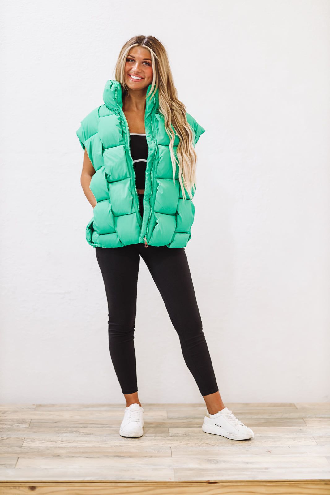 Green vest 2024 with hood