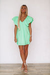 HAZEL & OLIVE Whatever Shes Got Babydoll Dress - Green