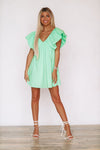 HAZEL & OLIVE Whatever Shes Got Babydoll Dress - Green